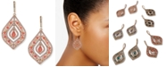 lonna & lilly Gold-Tone Pav&eacute; & Stone Beaded Orbital Chandelier Earrings